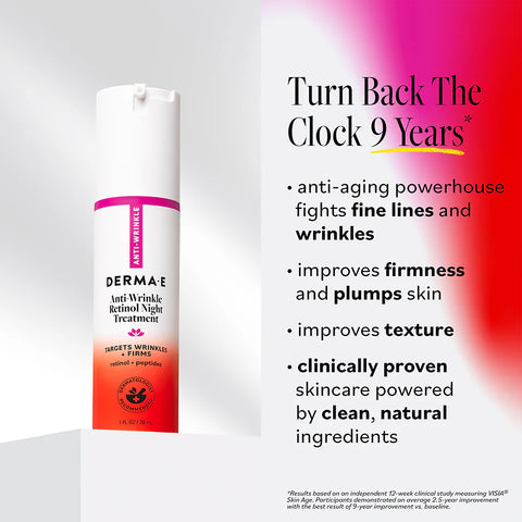 Derma E Anti-Wrinkle Retinol Night Treatment 30mL