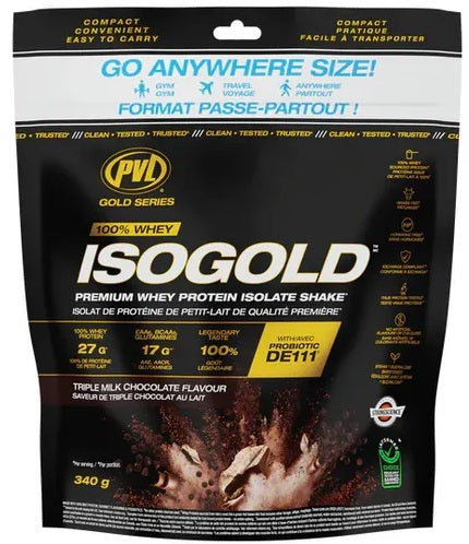 PVL ISO Gold Whey Protein Isolate Shake – Premium low-carb protein powder for lean muscle, fast recovery, and fitness performance in Canada