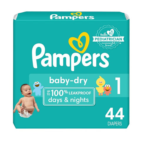 Pampers Baby Dry Diapers Size 1 44 Diapers 