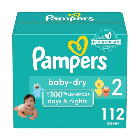 Pampers Baby Dry Diapers Size 2 112 Diapers 