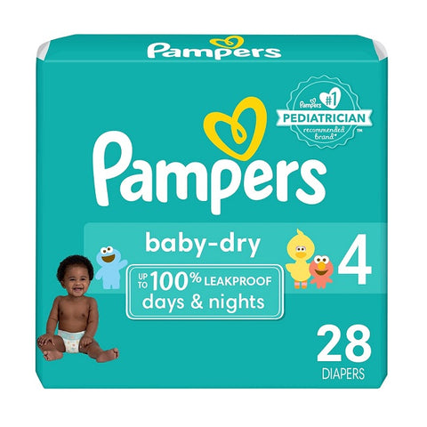 Pampers Baby Dry Diapers Size 4 28 Diapers