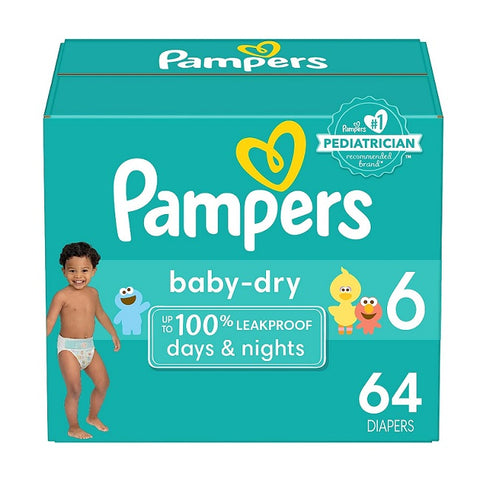 Pampers Baby Dry Diapers Size 6 Diapers - YesWellness.com