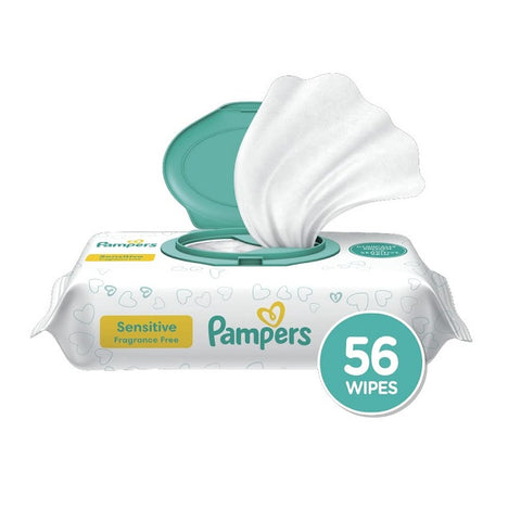 Pampers Sensitive Baby Wipes 56