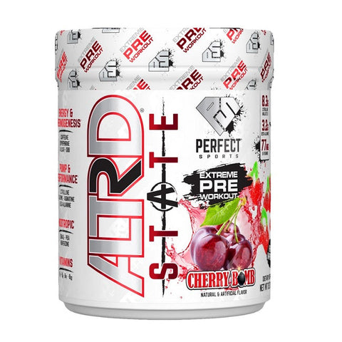 Expires January 2026 Clearance Perfect Sports ALTRD STATE - Pre-Workout - Cherry Bomb 390g