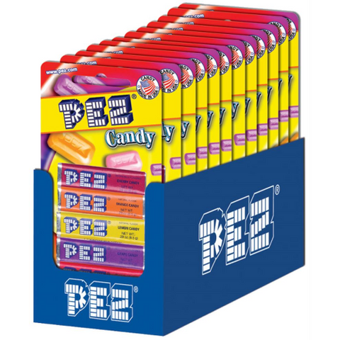 Pez Candy Blister Pack 6pc Refill Assorted