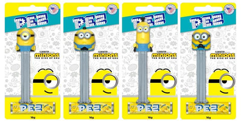 Pez Despicable Me 4 Candy Dispenser Minions - 1pc Assorted