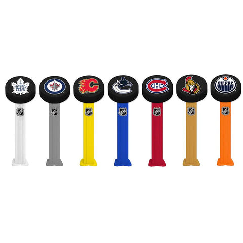 Pez NHL Pucks Candy Dispenser - 1pc Assorted