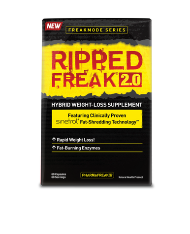 Expires April 2024 Clearance PharmaFreak Ripped Freak 2.0 Hybrid Weight-Loss Supplement 60 Capsules - YesWellness.com