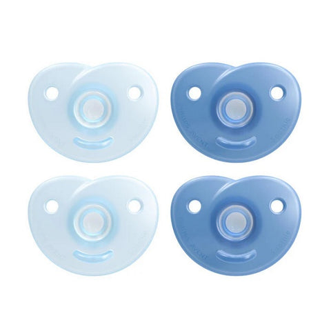 Philips Avent Soothie Heart Pacifier 0-3M 4 Pack (Various Colours) - YesWellness.com