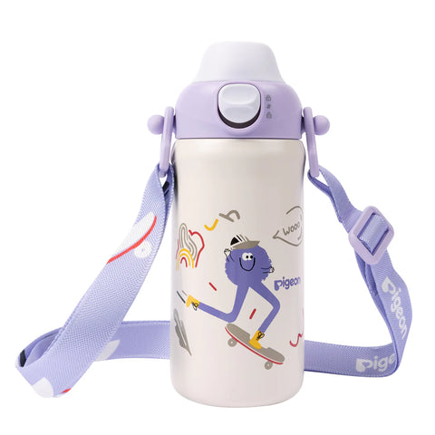 Pigeon Kids Stainless Steel Thermos Drinking Cup - Little Doctor Skating