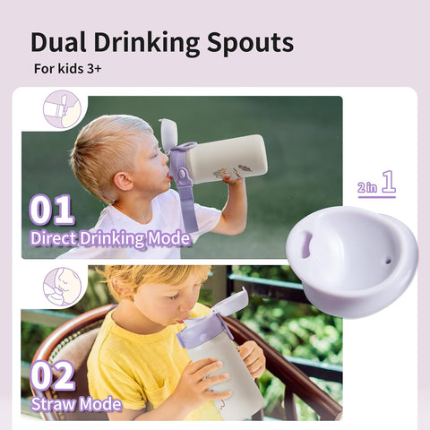 Pigeon Kids Stainless Steel Thermos Drinking Cup - Little Doctor Skating