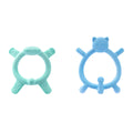 Pigeon Silicone Teether Set - Blue & Green
