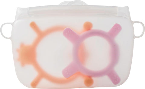 Pigeon Silicone Teether Set - Pink & Orange