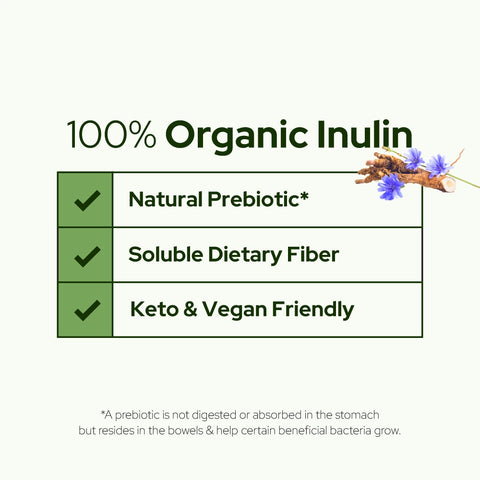 Plant of Life Organic Inulin Daily Water Soluble Prebiotic 454g