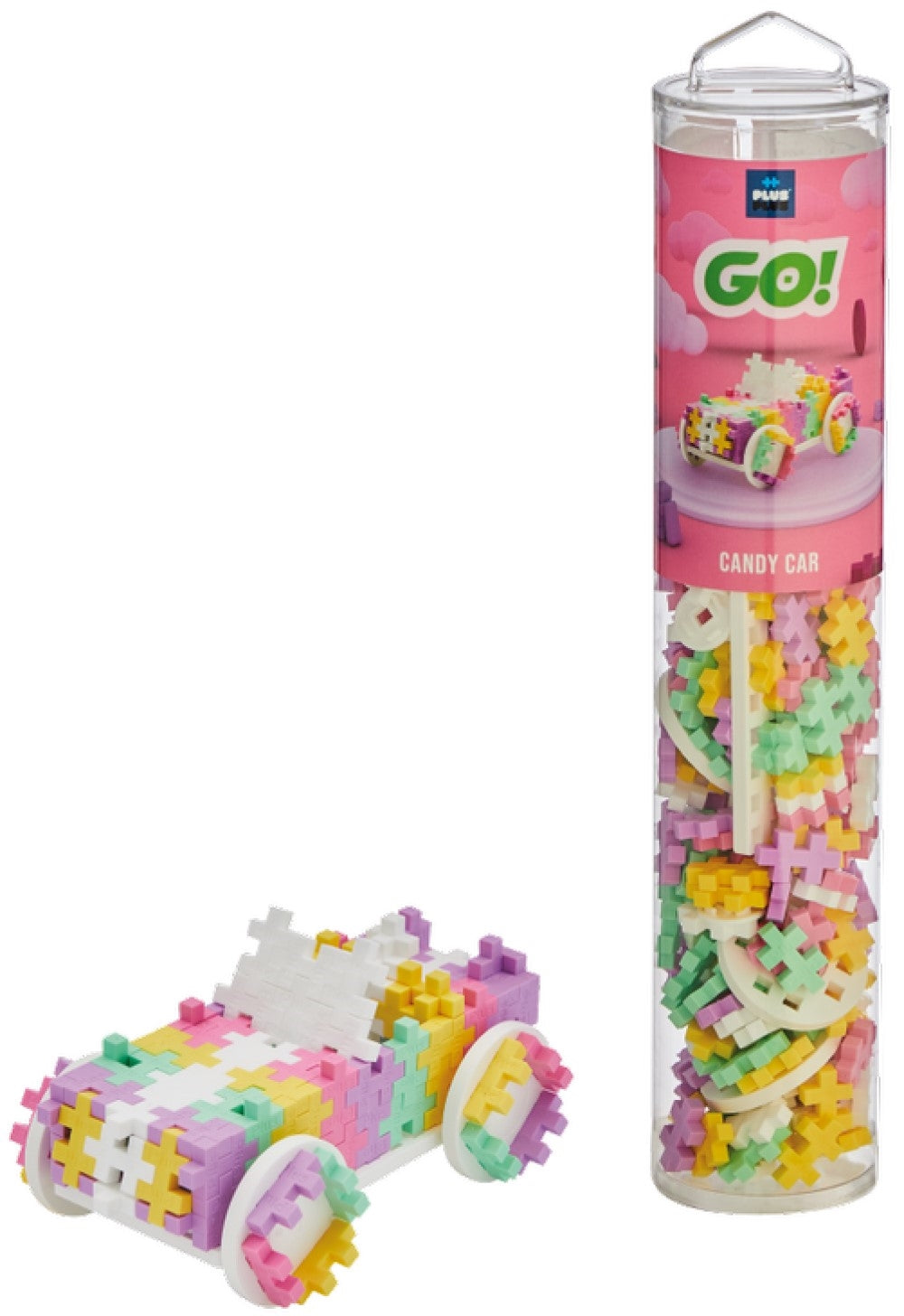 Plus-Plus Candy Cars 200pc | Colorful Building Fun