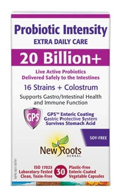 Expires April 2026 Clearance New Roots Herbal Probiotic Intensity Extra Daily Care 30 Capsules