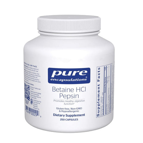 Expires June 2026 Clearance Pure Encapsulations Betaine HCl Pepsin 250 Capsules