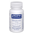 Pure Encapsulations Melatonin 3mg 60 Capsules - YesWellness.com