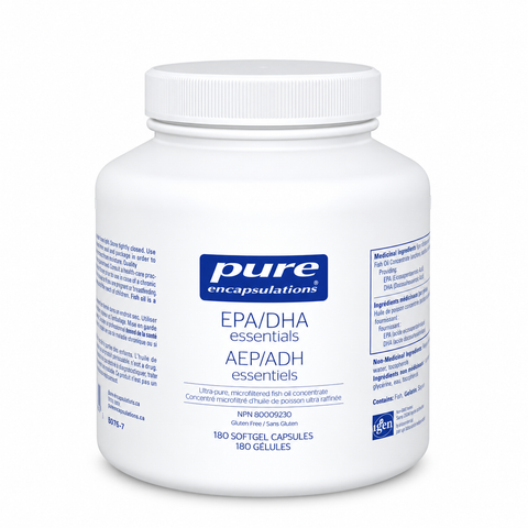 Pure Encapsulations EPA/DHA Essentials 180 capsules - Yeswellnes.com