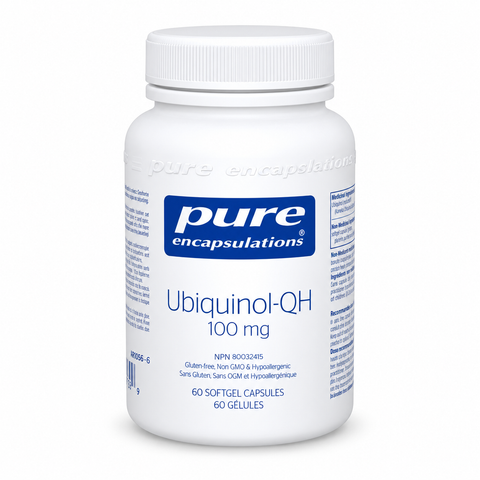Pure Encapsulations Ubiquinol QH 100 mg 60 gel capsules - Yeswellness.com