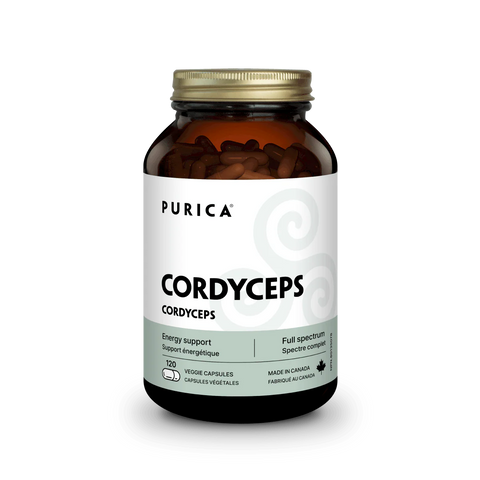 Purica Cordyceps Micronized Mushrooms - Energy Support Vegan Caps