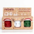 Rebels Refinery Skull Lip Balm - Holiday Limited Edition 3 Pack