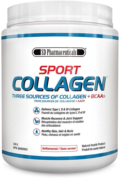 Expires April 2024 Clearance SD sport Collagen + BCAAs Unflavoured 526g - YesWellness.com