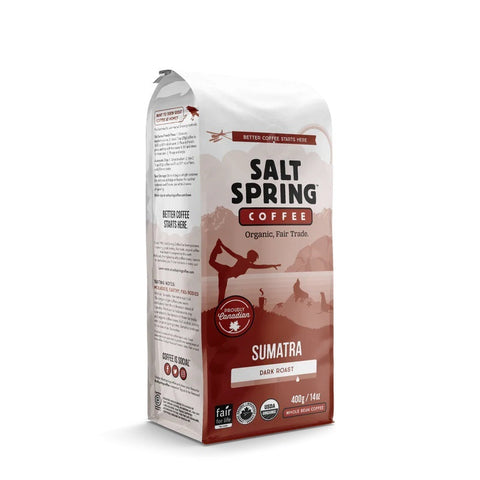 Expires May 2026 Clearance Salt Spring Coffee Organic & Fair Trade Sumatra 400g