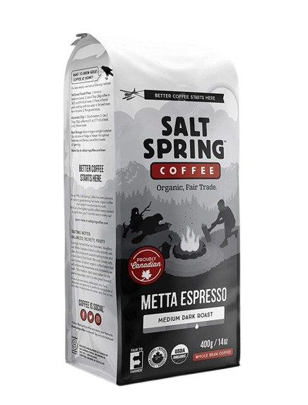 Salt Spring Coffee Organic Metta Espresso 400g