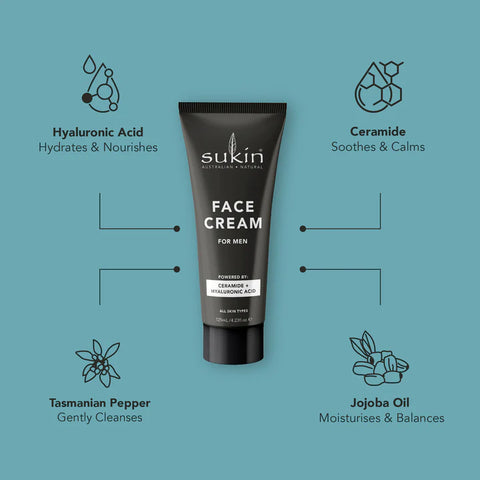 Sukin Face Cream for Men 125mL