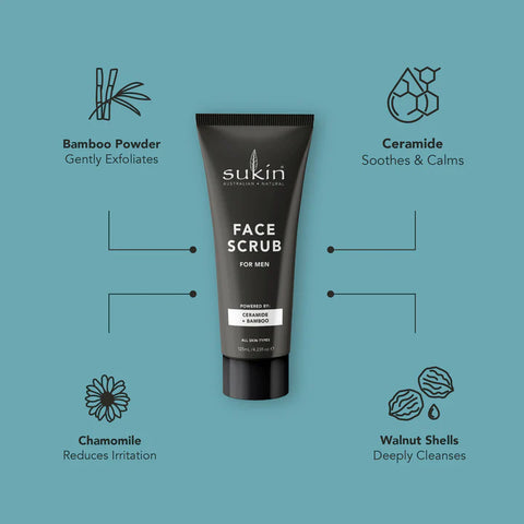 Sukin Face Scrub for Men 125mL
