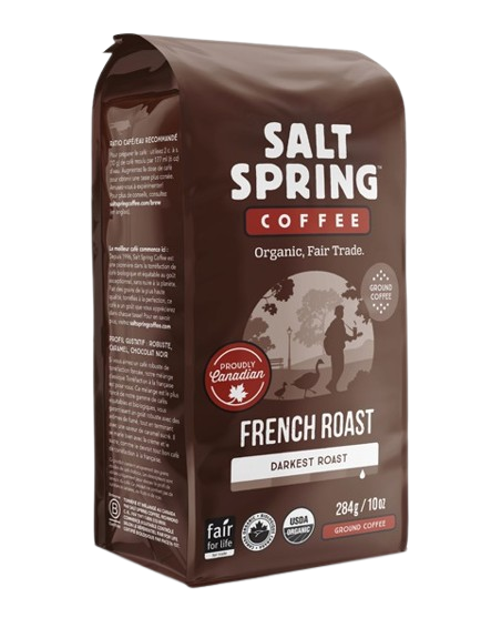Salt Spring Coffee Organic & Fair Trade French Roast (Various Sizes) - YesWellness.com
