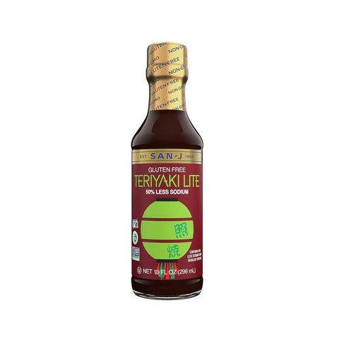 Expires December 2025 Clearance San J Gluten Free Less Sodium Teriyaki Sauce 296mL