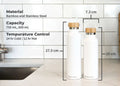 Santevia Stainless Steel White Water Bottle
