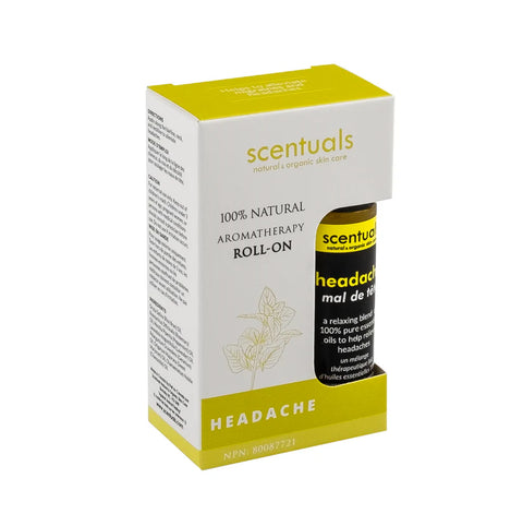 Scentuals 100% Pure Essential Oil Headache Aromatherapy Roll On