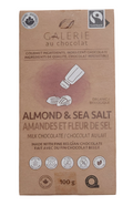 Galerie au Chocolat Almond & Sea Salt Milk Chocolate Bar - YesWellness.com