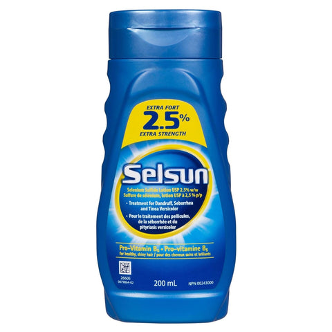 Selsun 2.5% Extra Strength Selenium Sulfide Lotion 200mL - YesWellness.com
