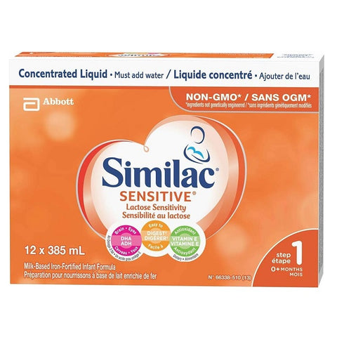 Similac Sensitive Concentrated Lactose-Free Liquid Formula 0+ Months