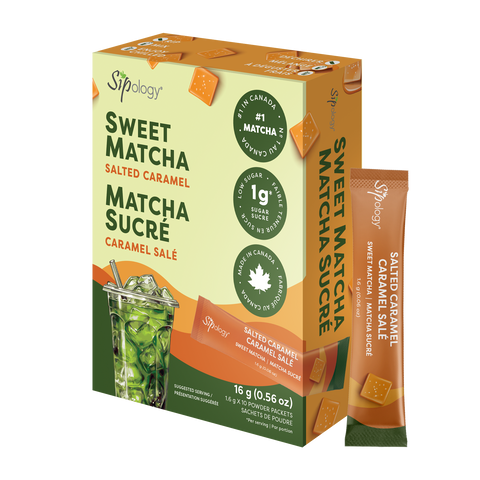 Sipology Sweet Matcha Sticks Salted Caramel 10 Sachet