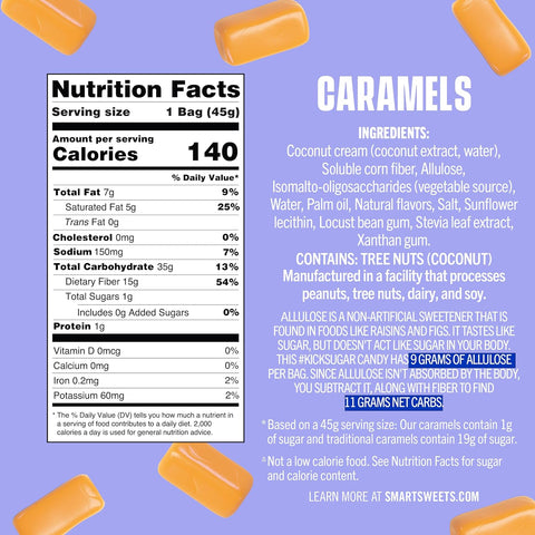 SmartSweets Caramels - Ingredients