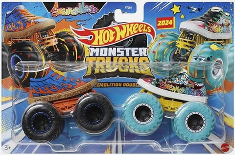 Hot Wheels Monster Truck Demo Doubles 1:64 2 Pack
