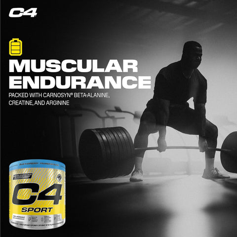 Cellucor C4 Sport Blue Raspberry Pre Workout Powder 30 Servings 270g