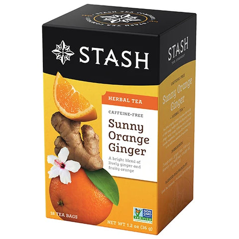 Stash Tea Sunny Orange Ginger Herbal Tea - 18 Tea Bags