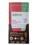 Giddy Yo Strawberry 80% Dark Chocolate Bar Certified Organic 62g - YesWellness.com