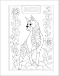 Stress Relief Dog Coloring Book