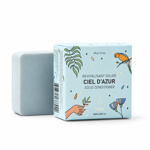 TANIT Ciel d'Azur Conditioner Bar for Dry Hair 60g - Yeswellness.com