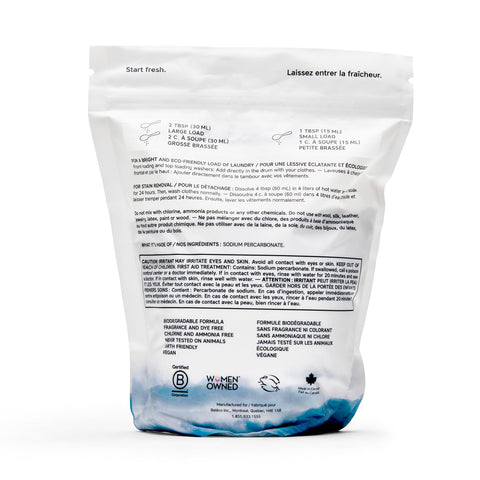 The Unscented Company Natural Laundry Whitener & Brightener 1kg Directions 