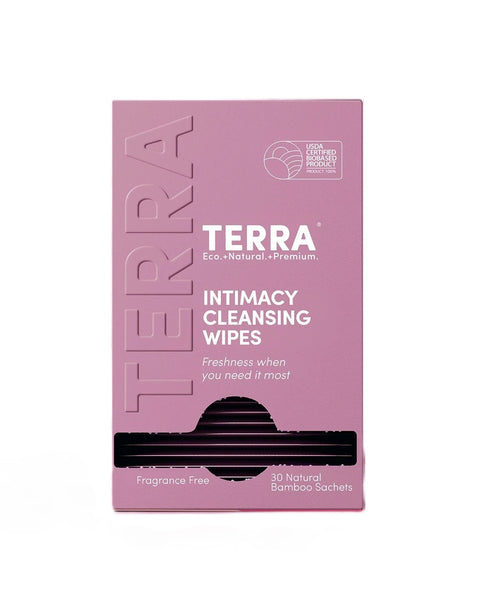 Terra Fragrance Free Intimacy Cleansing Wipes 30 Sachets