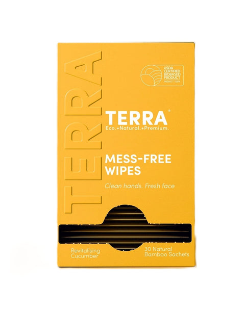 Terra Revitalising Cucumber Mess-Free Wipes 30 Sachets