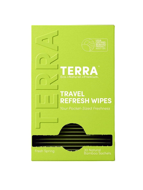 Terra Fresh Spring Travel Refresh Wipes 30 Sachets
